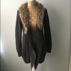 Old Navy Fur Lined Cardigan